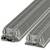 Šedý technický komponent v tvare obdĺžnikového bloku s viacerými vrstvami, používaný na elektrické alebo mechanické prepojenie.