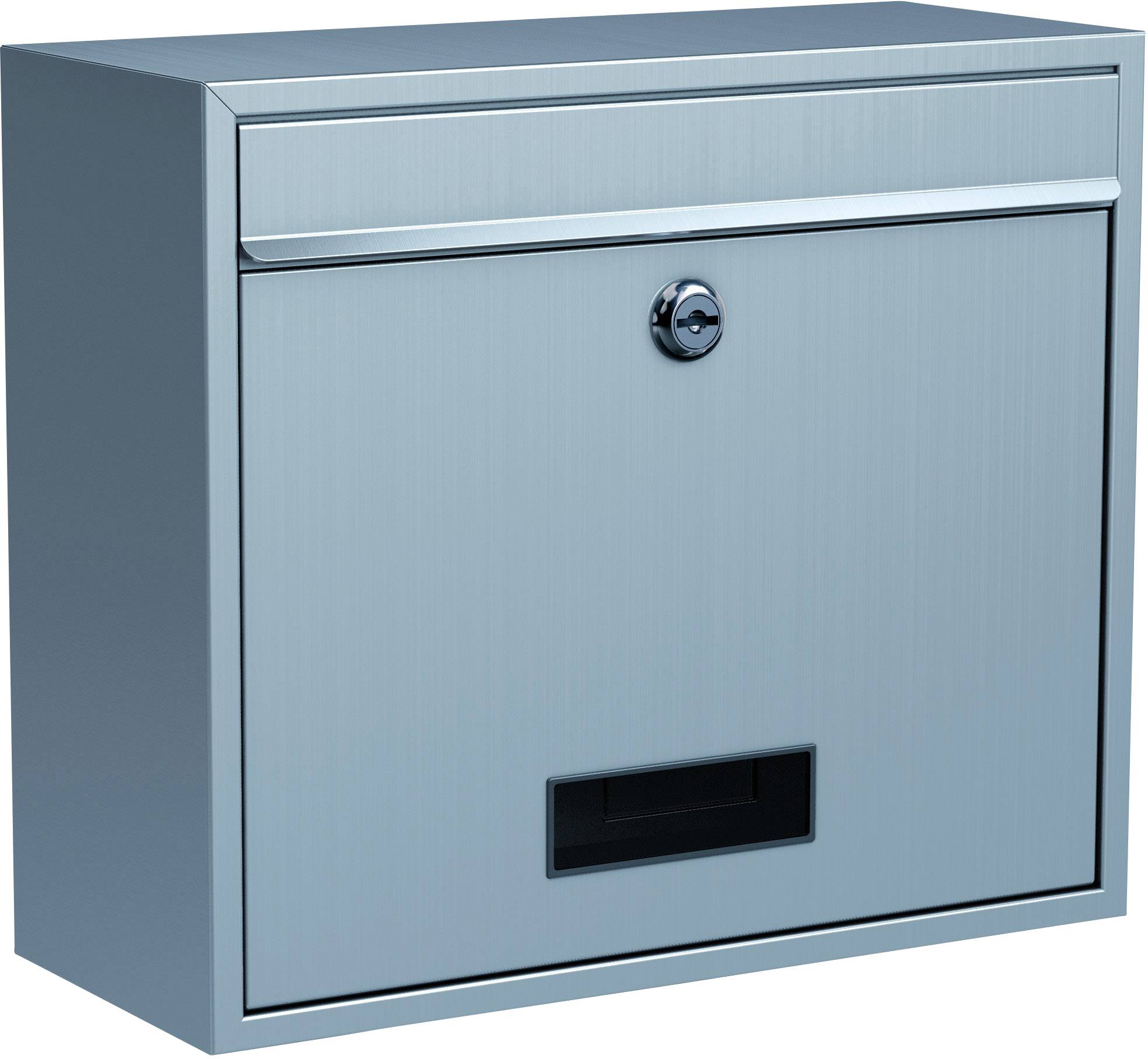 Basi 2170-0408 BK 900 Postkasse Rustfrit stål Nøglelås