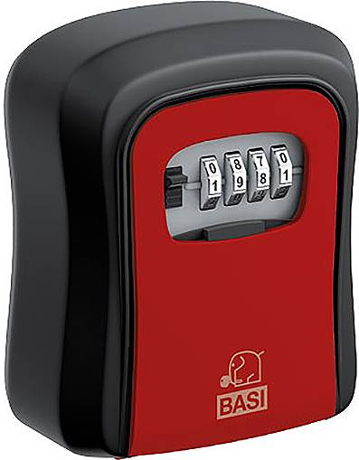 Basi 2101-0000-1114 SSZ 200 Sleutelkluis Cijferslot Zwart, Rood