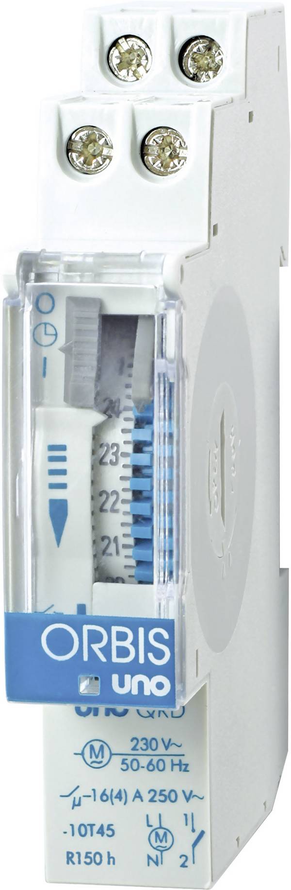 ORBIS Zeitschalttechnik UNO QRD 230 V OB400232 časovač na DIN lištu, analógový , 1 x zapnuté