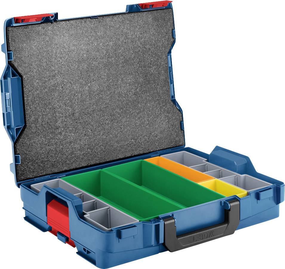 Bosch Professional L-BOXX 102 & Inset Boxen 6tlg. 1600A016NC Valigetta di trasporto ABS Blu (L x L x A) 357 x 442 x 117 mm