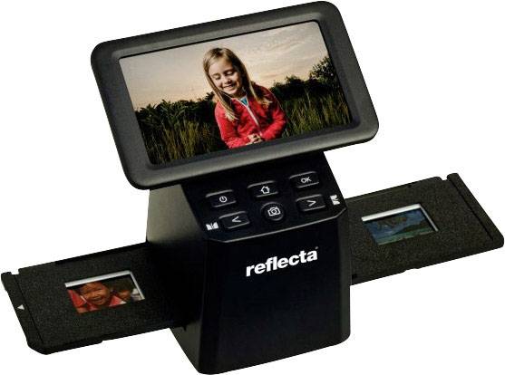 Reflecta x33-Scan Scanner per diapositive, Scanner per negativi 4608 x 3072 Display integrato, Slot per schede di memoria
