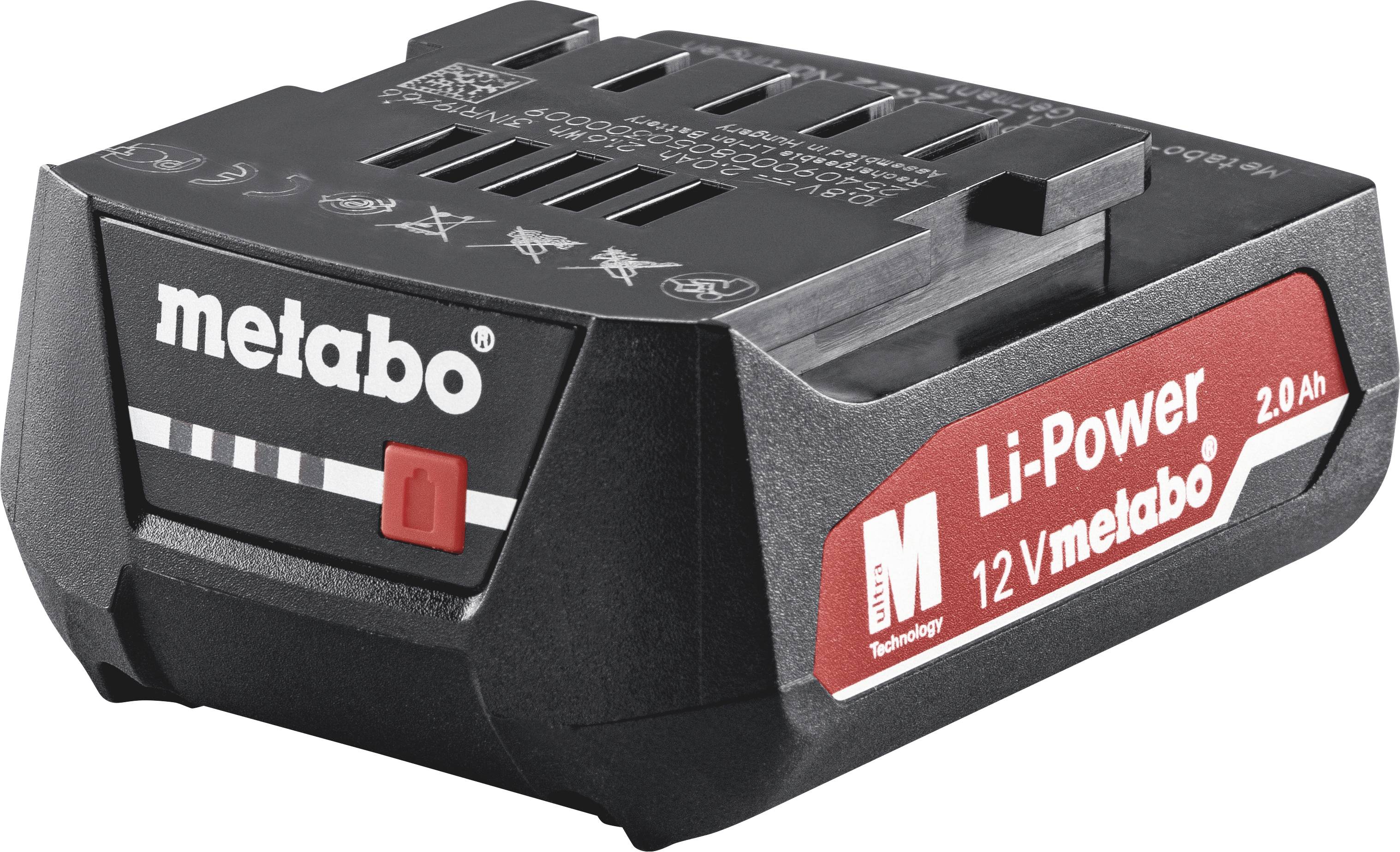 Metabo náhradný akumulátor pre elektrické náradie, 2.0 Ah Li-Ion akumulátor, 625406000