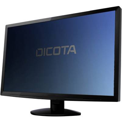 Čierny počítačový monitor s modrým displejom. Značka 'DICOTA' je viditeľná v strede obrazovky.