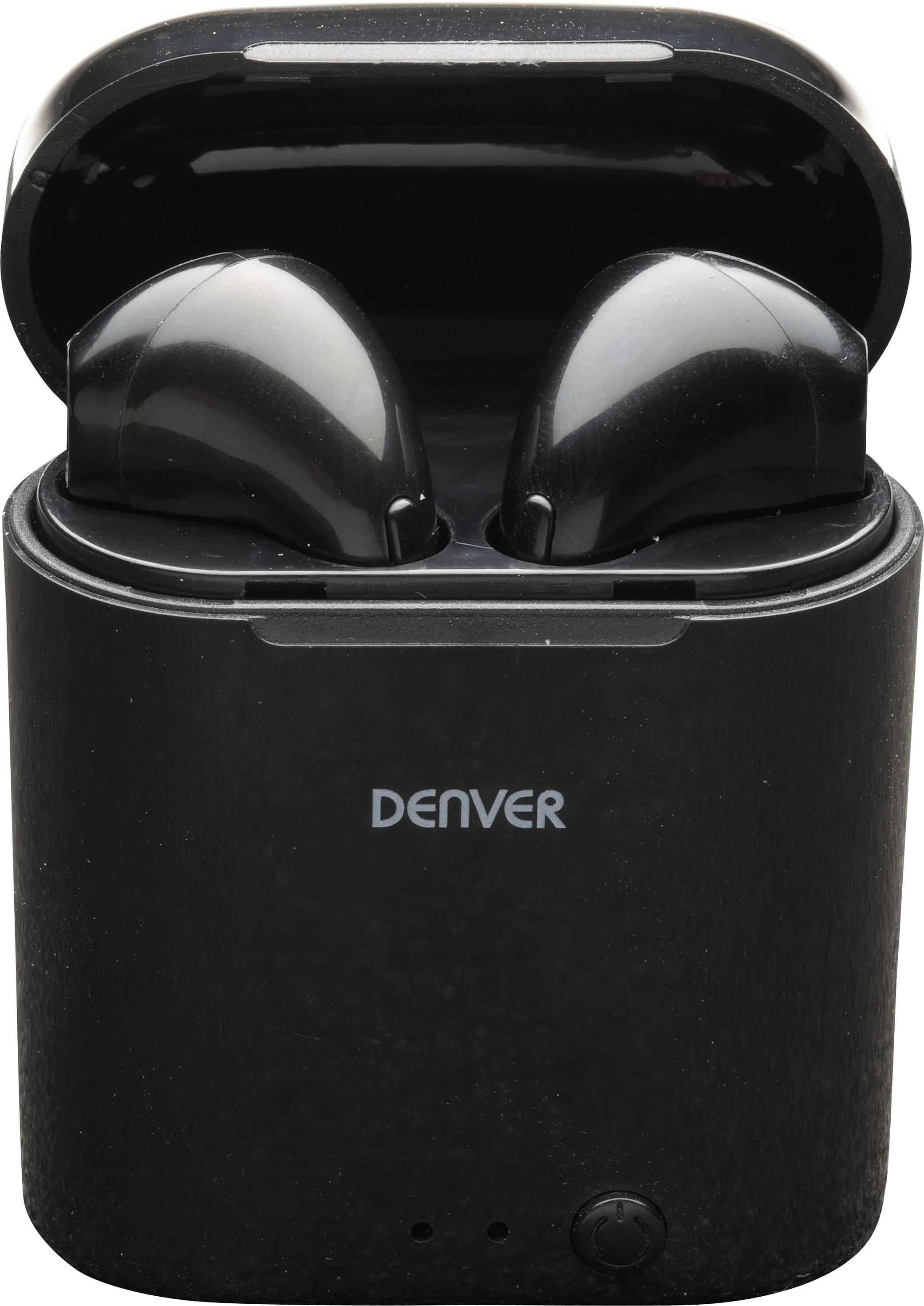 Denver TWE-36 In Ear oordopjes Bluetooth Stereo Zwart Oplaadbox