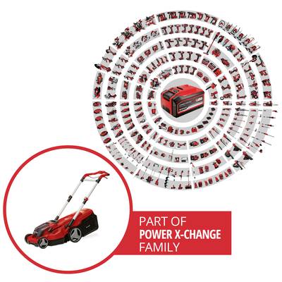 Einhell Professional RASARRO 36/38 (2x4 Ah) na akumulátor akumulátorová kosačka na trávu vr. 2. Nabíjačka Twincharger, 2-3
