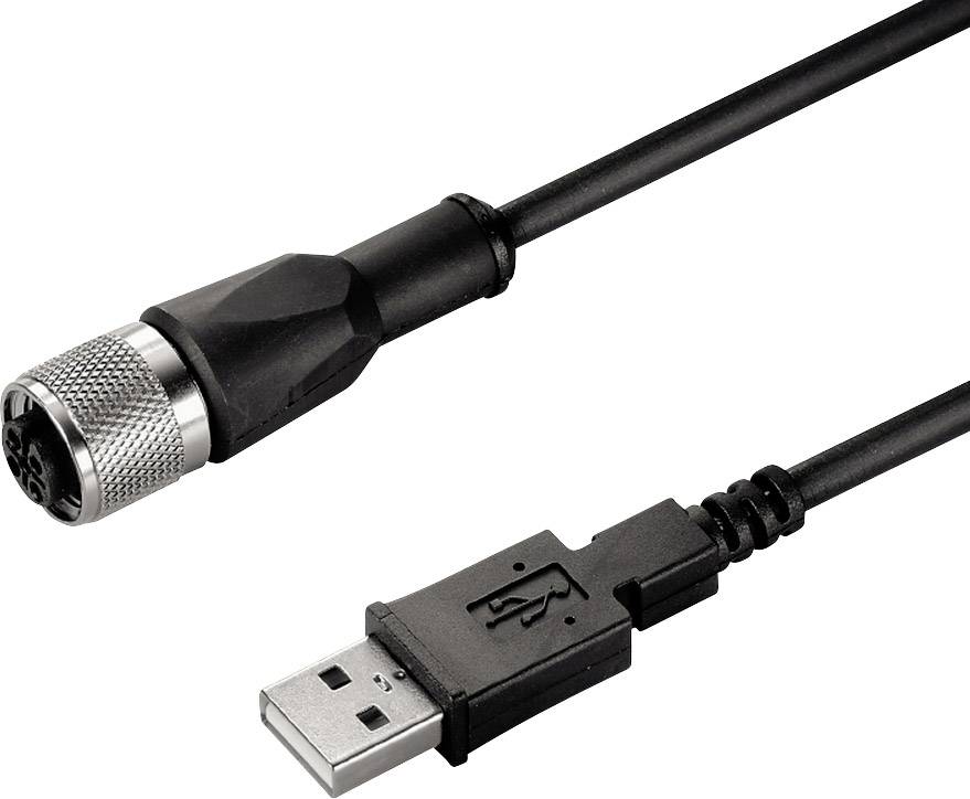 USB kábel sa pripája s konektorom s kovovým skrutkovým spojom na strane samca.