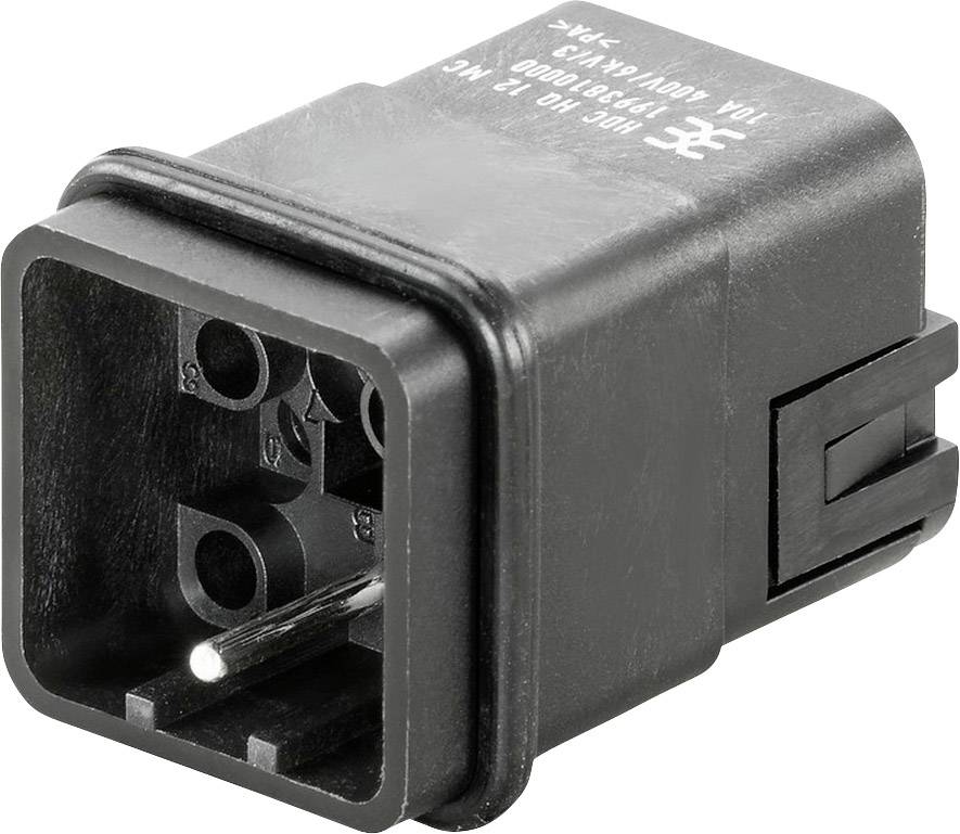 Čierne obdĺžnikové elektromagnetické relé s viacerými pripájacími kolíkmi, používané v elektronických obvodoch na ovládanie elektrických okruhov.