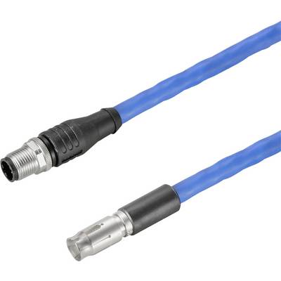 Dva káblové pripojenia: modrý elektrický drôt so strieborným konektorom na každom konci. Umožňujú prepájacie spojenia.