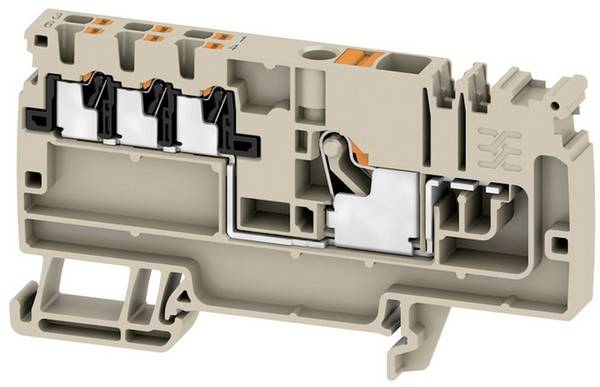 Weidmüller 2503870000 rozvodná svorkovnice 8.1 mm pružinové pripojenie béžová 20 ks