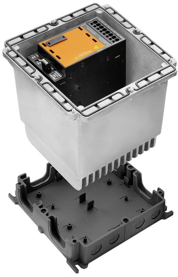 Weidmüller FP PRO TOP3 48 10 2M Halogeenvrij Zwart, Zilver-grijs (l x b x h) 196 x 196 x 220 mm 1 stuk(s) afbeelding