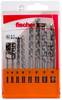 Fischer D-S 543027 sada špirálových vrtákov do kameňa 8-dielna 3 mm, 4 mm, 5 mm, 6 mm, 7 mm, 8 mm, 9 mm, 10 mm valcová stopka 1 sada
