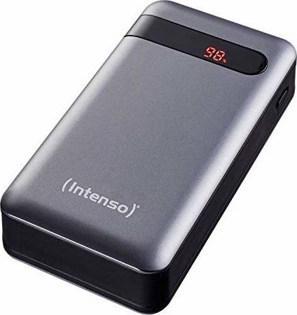 Intenso PD20000 Power bank 20000 mAh Ricarica rapida 3.0, Consegna di potenza 3.0 LiPo Nero Indicazione di stato