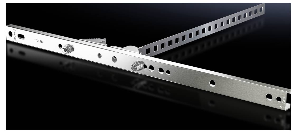 Rittal AX 2584.100 Fissaggio a pali di sostegno Lamiera dacciaio 2 pz.