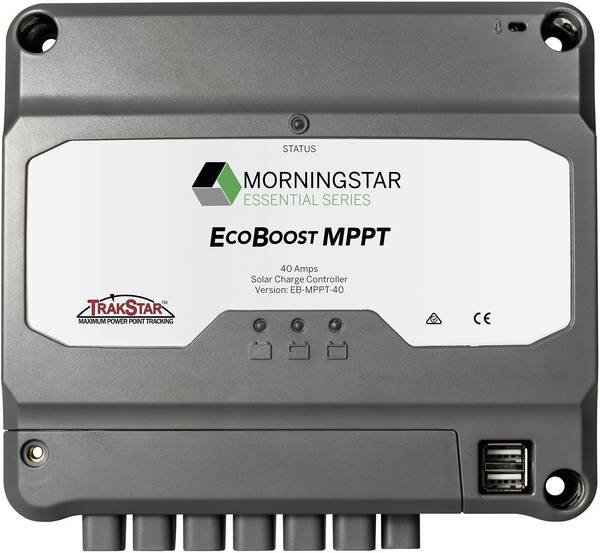 Morningstar EcoBoost solárny regulátor nabíjania MPPT 12 V, 24 V 20 A