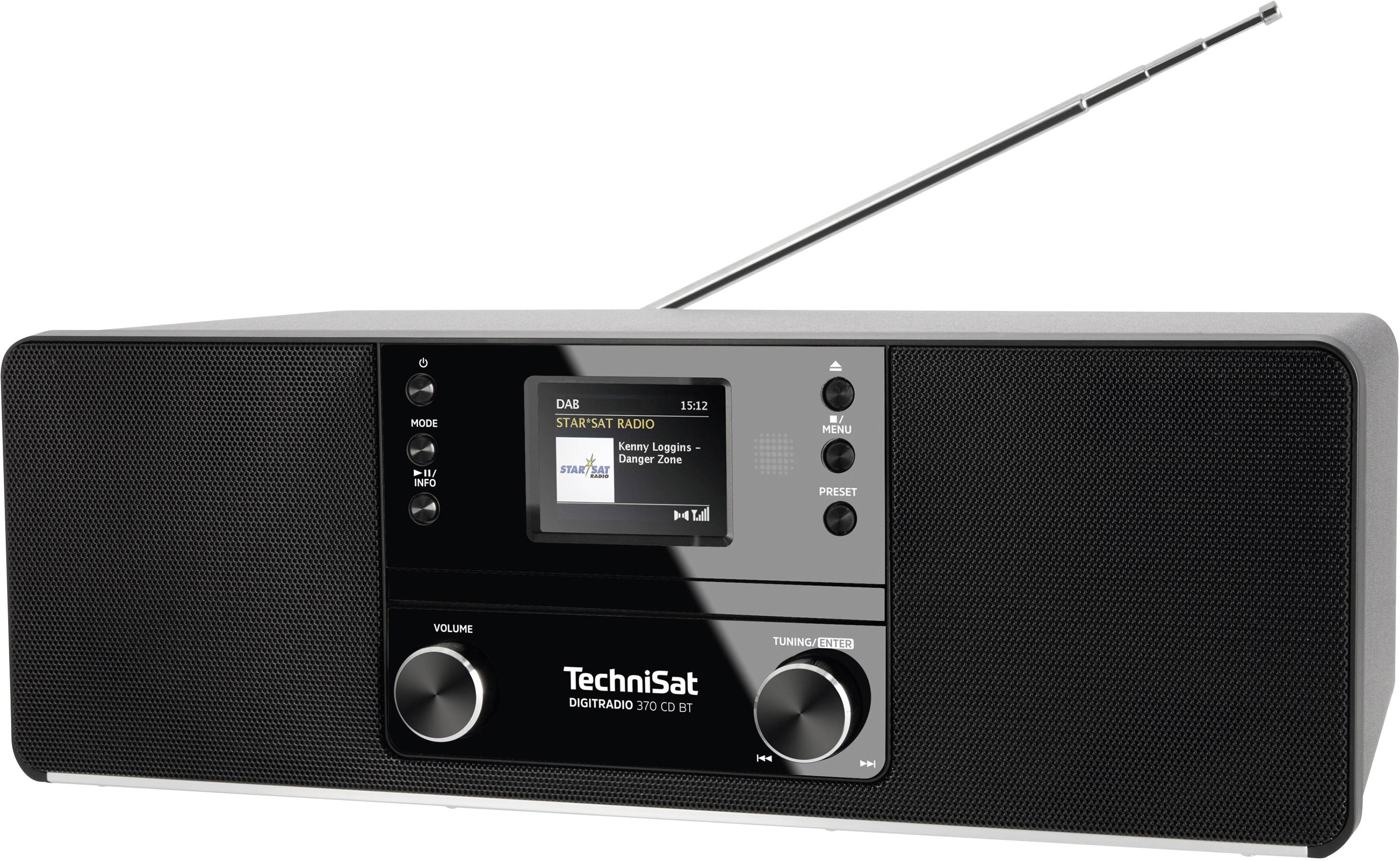 TechniSat DIGITRADIO 370 CD BT Radio/CD-speler DAB+, VHF (FM) CD Zwart