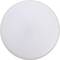 Okrúhle, biele, ploché stropné svietidlo, pravdepodobne založené na LED technológii, s jednoduchým dizajnom.