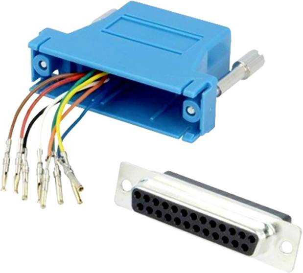 encitech DA25-SMJ8-K-B-RC Adattatore SUB-D Presa SUB-D a 25 poli - Presa RJ45 8p8c 1 pz.