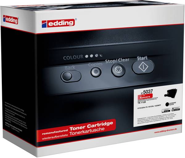 Edding EDD-5037 toner  náhradný Kyocera TK-1125 čierna 2100 Seiten kompatibilná náplň do tlačiarne