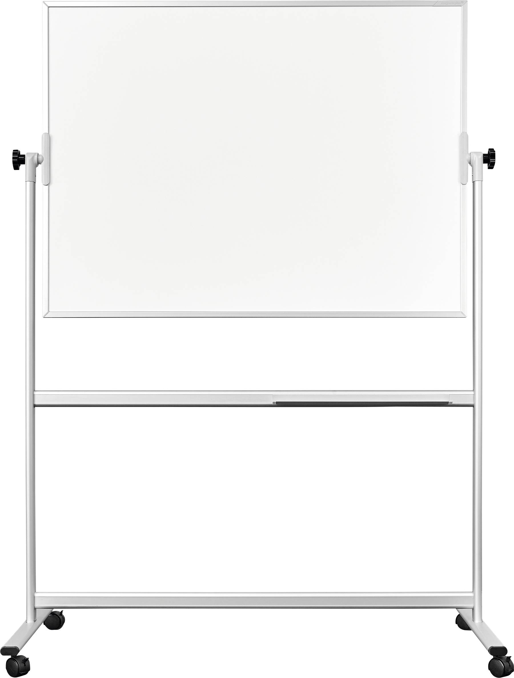 magnetoplan biela popisovacia tabuľa CC Mobil (š x v) 2200 mm x 1200 mm biela emailový náter obojstranne použiteľná, vr. odkladacie misky