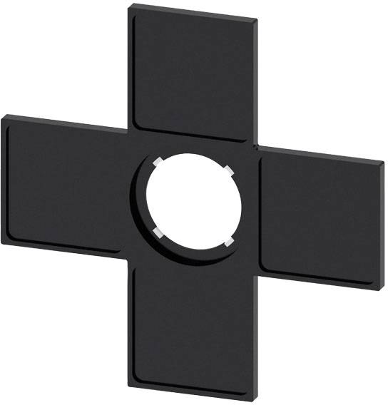 Siemens 3SU1900-0AM10-0AA0 s ochranou pred natočením (š x v) 89.6 mm x 89.6 mm čierna 1 ks Piece