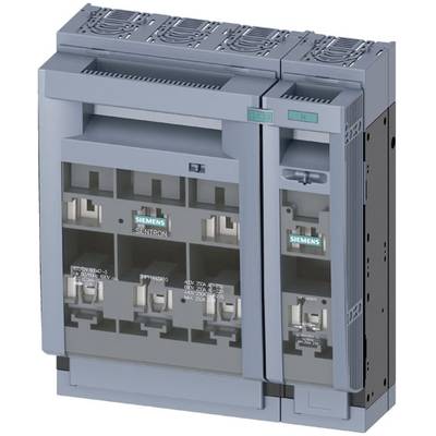 Sivý priemyselný výkonový spínač značky Siemens. Vhodný na použitie v elektrických spínacích systémoch.