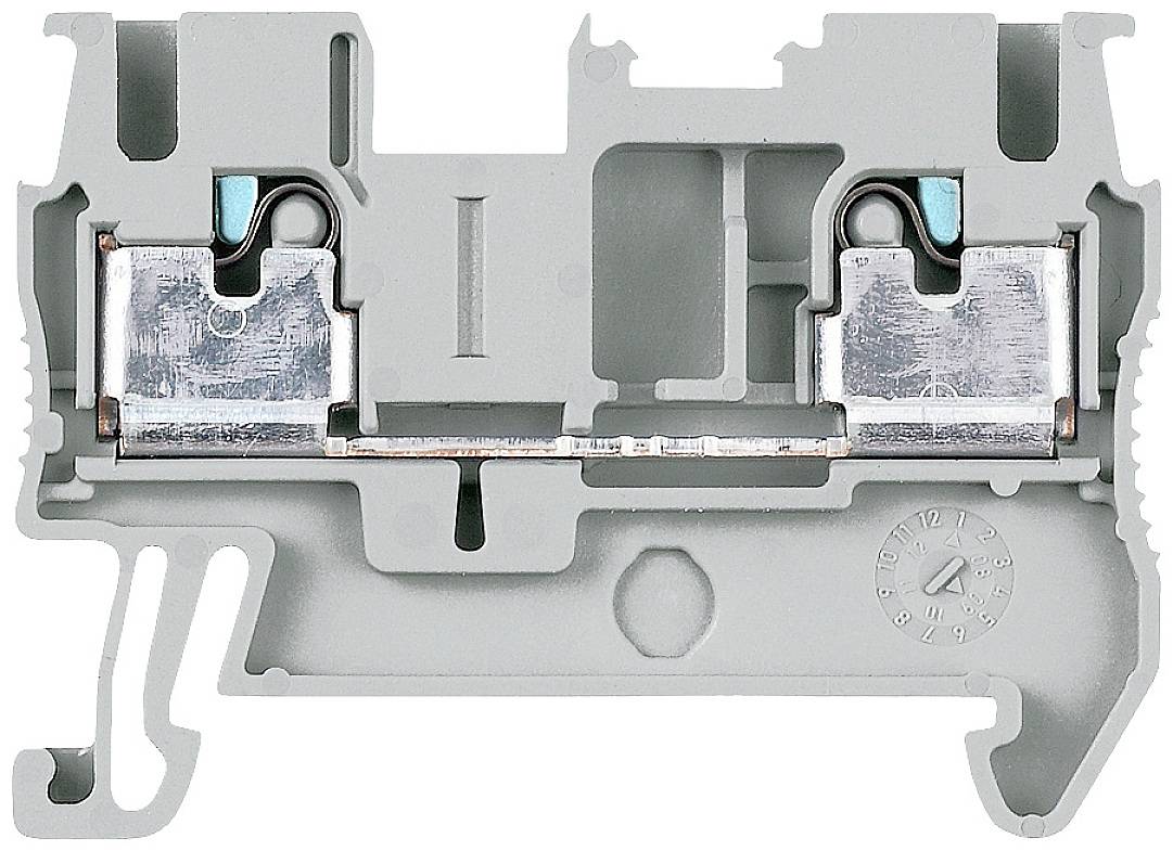 Siemens 8WH60000AF00 Morsetto passante Innesto rapido Grigio 50 pz.