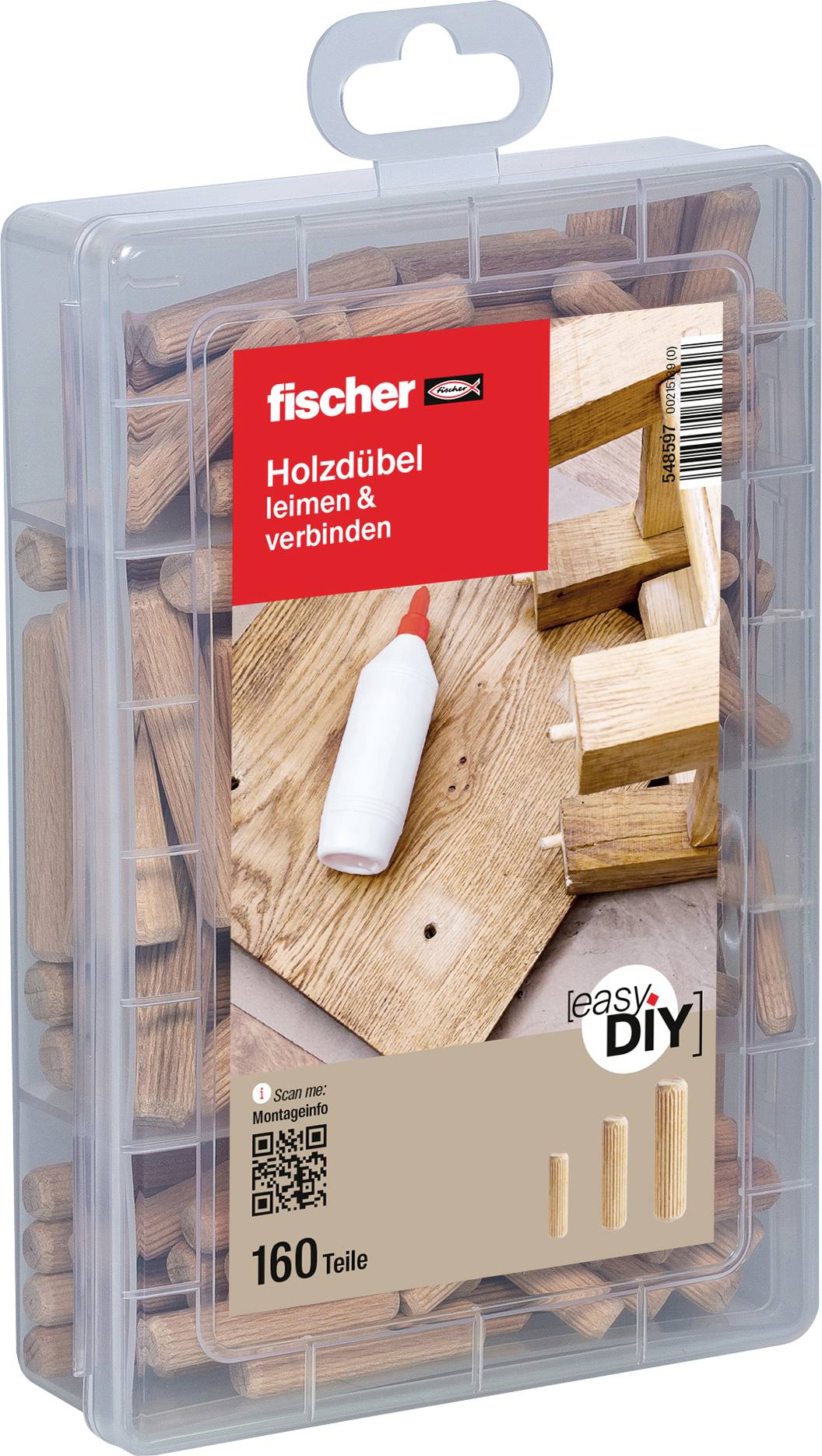 Fischer Praktische Helfer box s výberom hmoždiniek 548597 1 sada