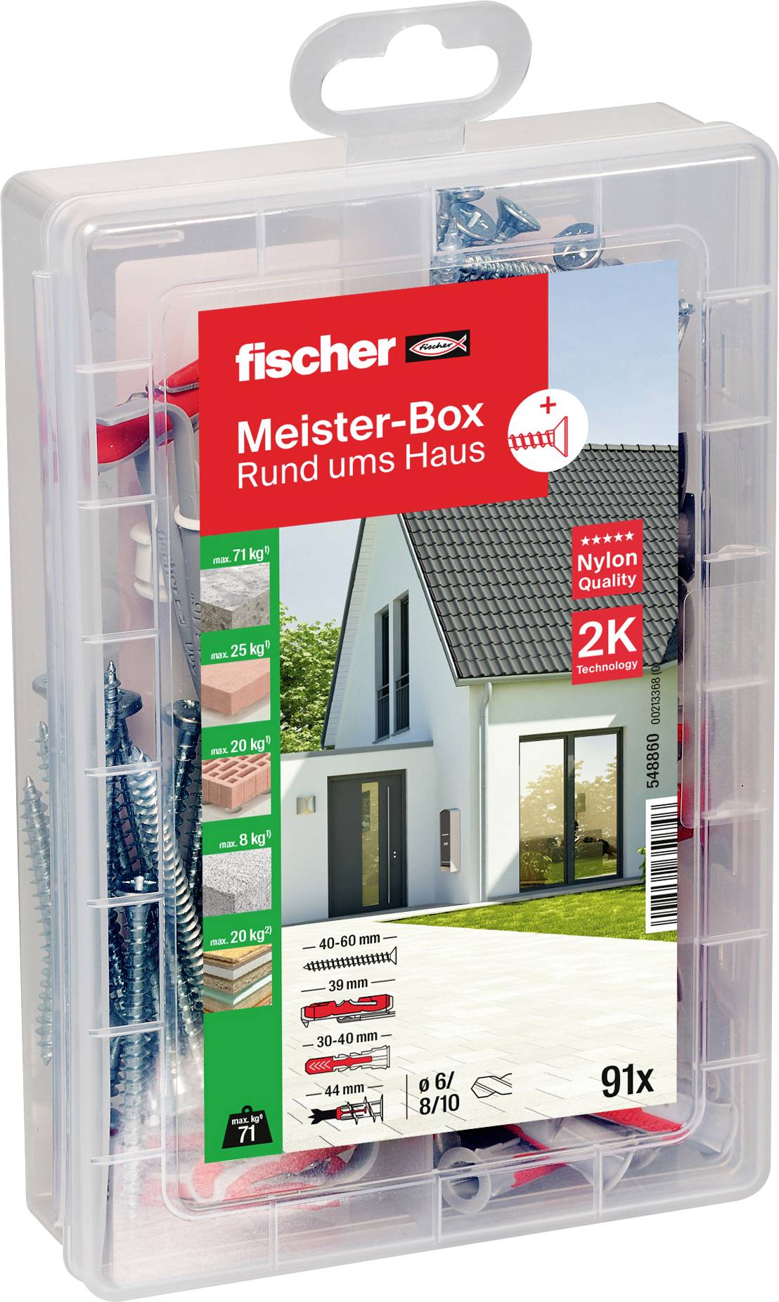 Fischer DUO-Line box s výberom hmoždiniek 548860 1 sada