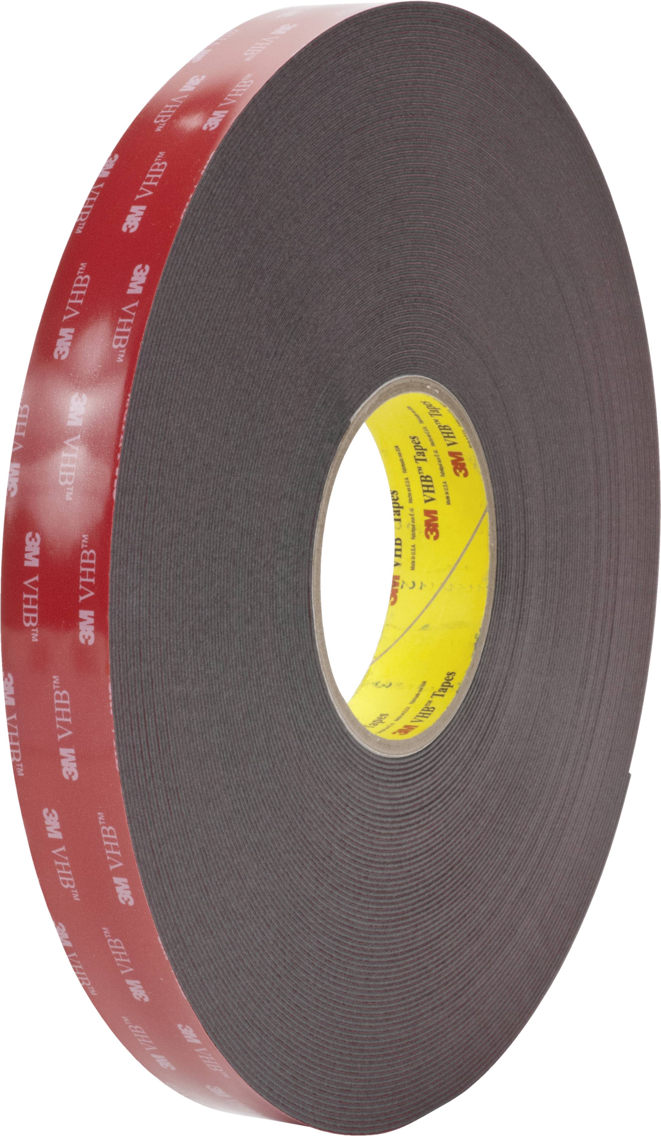 3M 5962F/2533 Dubbelzijdige tape Zwart (l x b) 33 m x 25 mm 1 stuk(s) afbeelding
