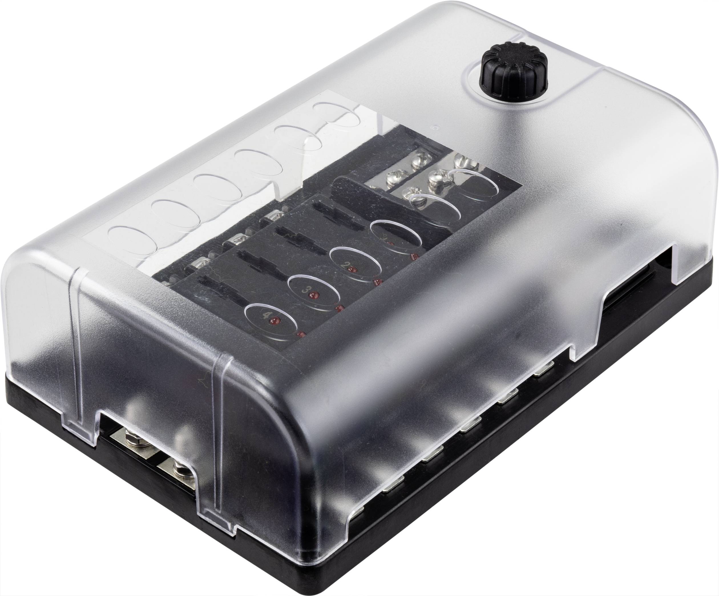 TRU COMPONENTS TC-9067928 TC-9067928 Autozekeringhouder Met statusaanduiding Geschikt voor Platte zekering standaard 30 A 32 V/DC 1 stuk(s) afbeelding