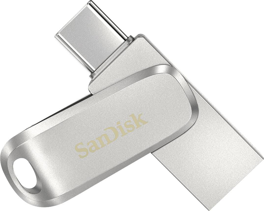 SanDisk Ultra Dual Luxe Memoria ausiliaria USB per Smartphone e Tablet Argento 512 GB USB-C® (USB 3.1 Gen 1)