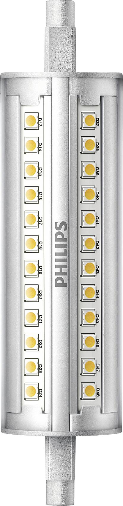 Philips LED 77369400 LED CEE D (A - G) forme de bâton 14 W = 120 W blanc chaud (Ø x L) 2.9 cm x 11.8 cm à intensité variable 1 pc(s) 2