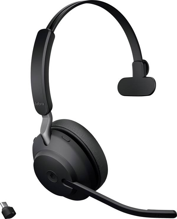 Jabra Evolve2 65 monaural Headset otvorená (On Ear) Bluetooth, 26599-899-899, stereo, čierna