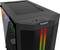 Čierna PC skrinka s RGB podsvietením na prednej strane a logom "be quiet!". Hore sa nachádzajú USB port a tlačidlo napájania.