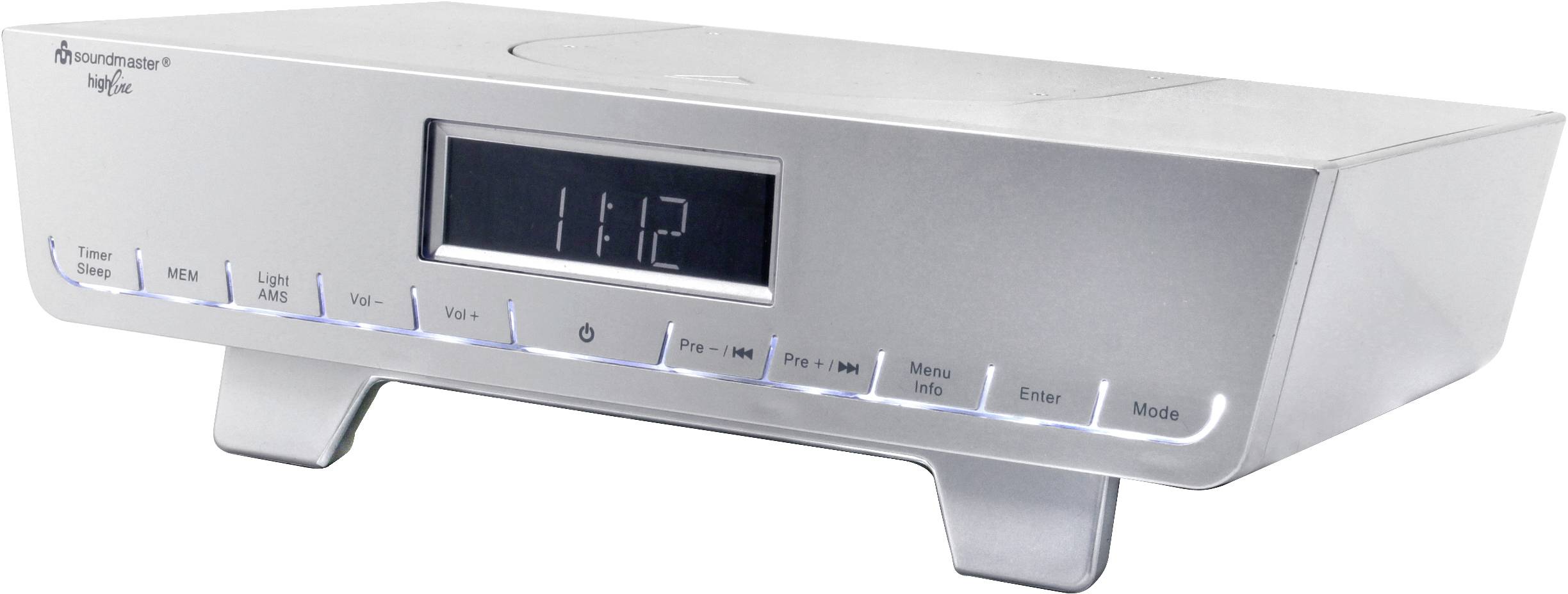 soundmaster UR2016SI UR2016SI kuchynské rádio, DAB, DAB+, DAB+, UKW, strieborná
