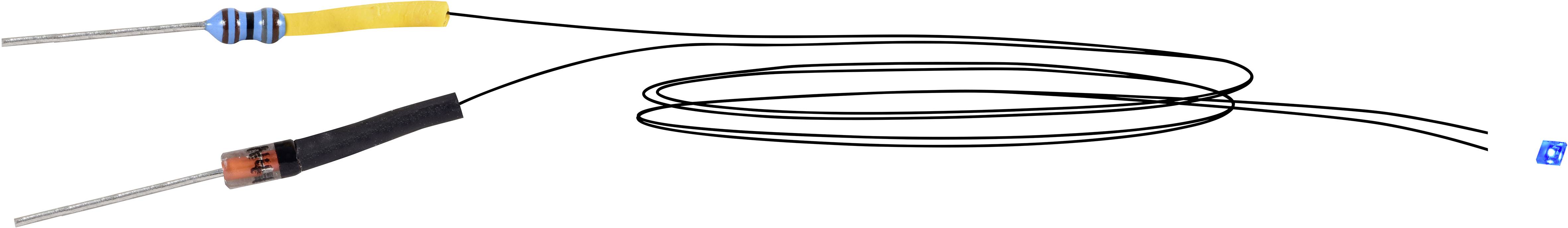 Viessmann Modelltechnik 3564 LED mit Kabel, blau 5er LED Blu 5 pz.