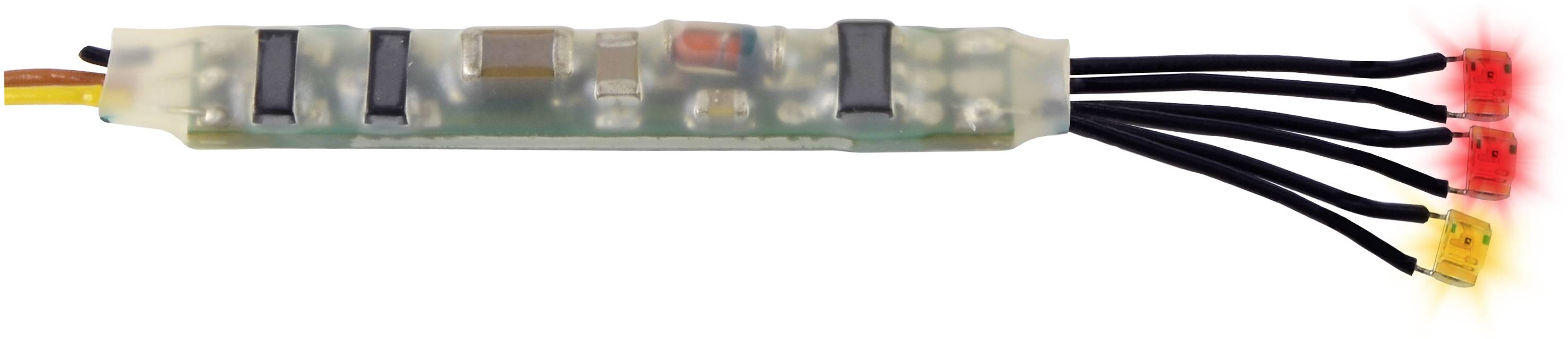 Viessmann Modelltechnik 5273 Mikro-Blinkelektronik rot-gelb Feuer, 3 LEDs Elettronica per lampeggiante 1 pz.