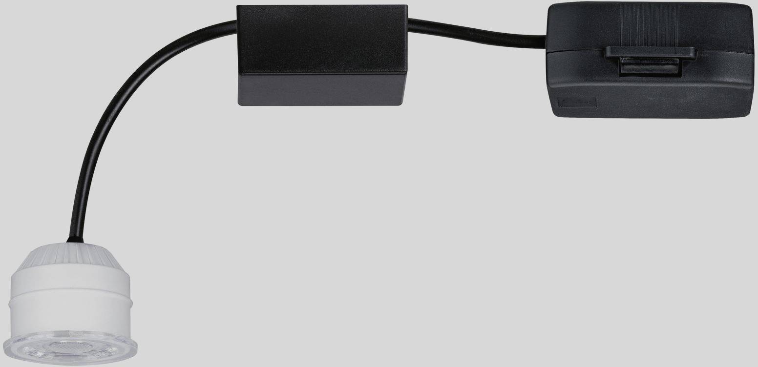 Snímač pohybu s čiernym káblom a bielou snímacou hlavicou, vhodný na inštaláciu na strope pre automatické ovládanie osvetlenia.