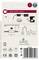 Produktová krabica pre LED zapustenú stropnú svietidlo: zobrazuje inštalačný diagram, technické symboly, rozmery (priemer výrezu 65 mm), obsah balenia (1x svietidlo). Vhodné pre prostredia IP44.