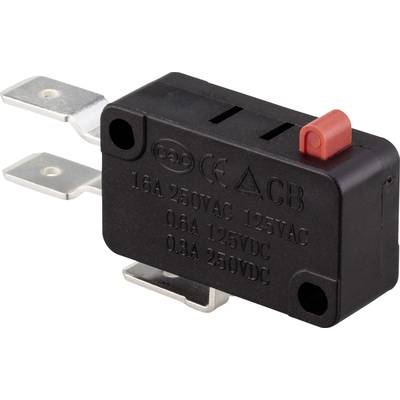 TRU COMPONENTS TC-9122116 mikrospínač 250 V/AC 16 A 1x zap/(zap) bez aretácie 1 ks