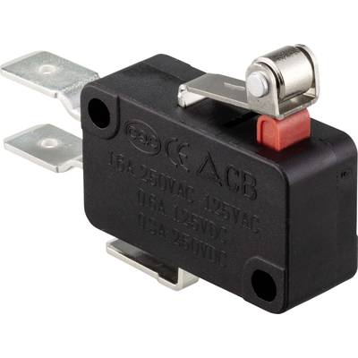 TRU COMPONENTS TC-9122136 mikrospínač 250 V/AC 16 A 1x zap/(zap) bez aretácie 1 ks