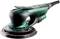 Excentrická brúska v zelenej a čiernej farbe s rukoväťou a káblom, vhodná na brúsenie povrchov.