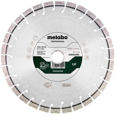 Diamantový kotúč Metabo pre profesionálne použitie, priemer 230 mm, vhodný pre univerzálne aplikácie, 6600 ot./min.