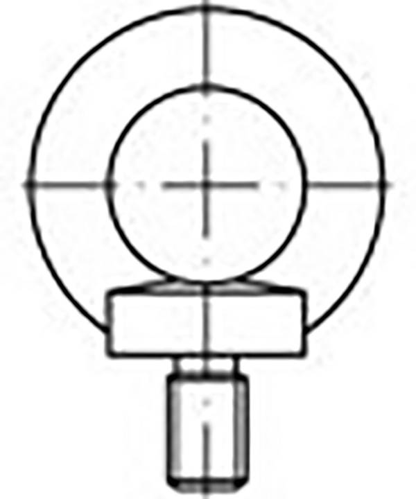 TOOLCRAFT  TO-6855678 závesné skrutky M6   DIN 580   ocel pozinkované 25 ks