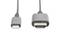 Dva káblové konektory, vľavo konektor USB-C, vpravo konektor HDMI.