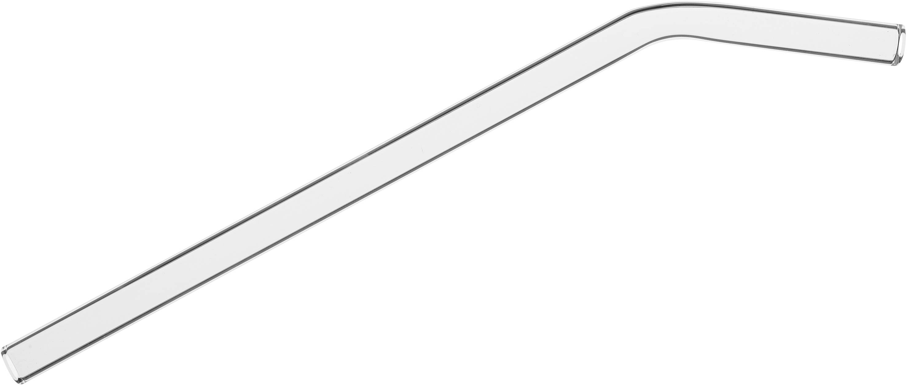 TFA Dostmann GlasWerk CURVED Sugerør 23 cm Sæt med 6 stk. Glas bøjet Transparent 14.2018.06