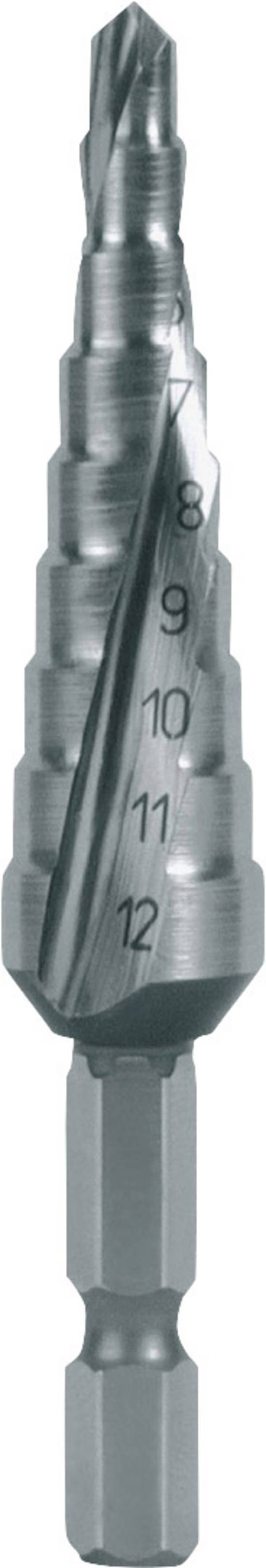 RUKO 101050-9H HSS stupňovitý vrták, délka 72 mm, 1 ks