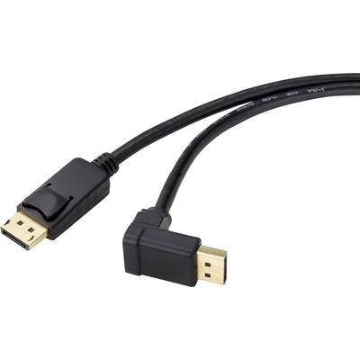 Renkforce DisplayPort prepojovací kábel Konektor DisplayPort, Konektor DisplayPort 0.50 m čierna SP-9163724 pozlátené ko