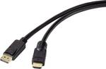 Prepojovací kábel Renkforce DisplayPort / HDMI 20 ms feritovým jadrom